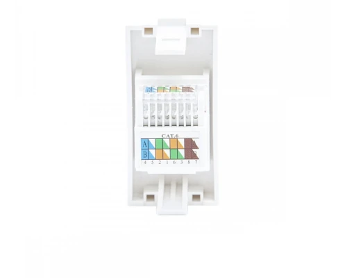 Модуль RJ45 (LAN) Cat6A Smartdust SK-M121 — ½ модуля (Euro)